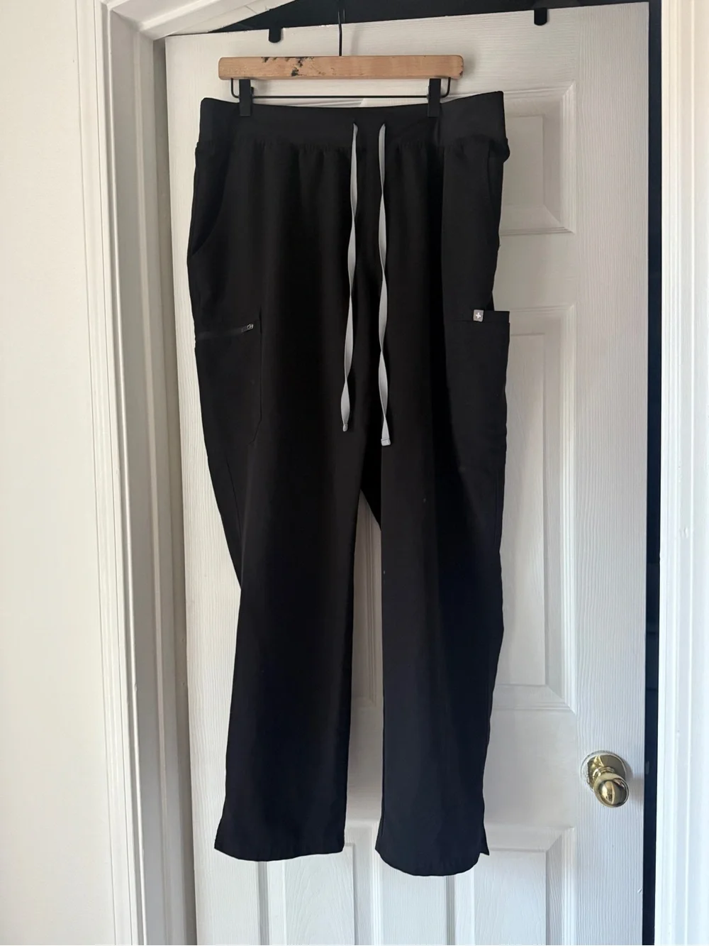 Figs 3XL Men's Black Drawstring Utility Scrub Pants